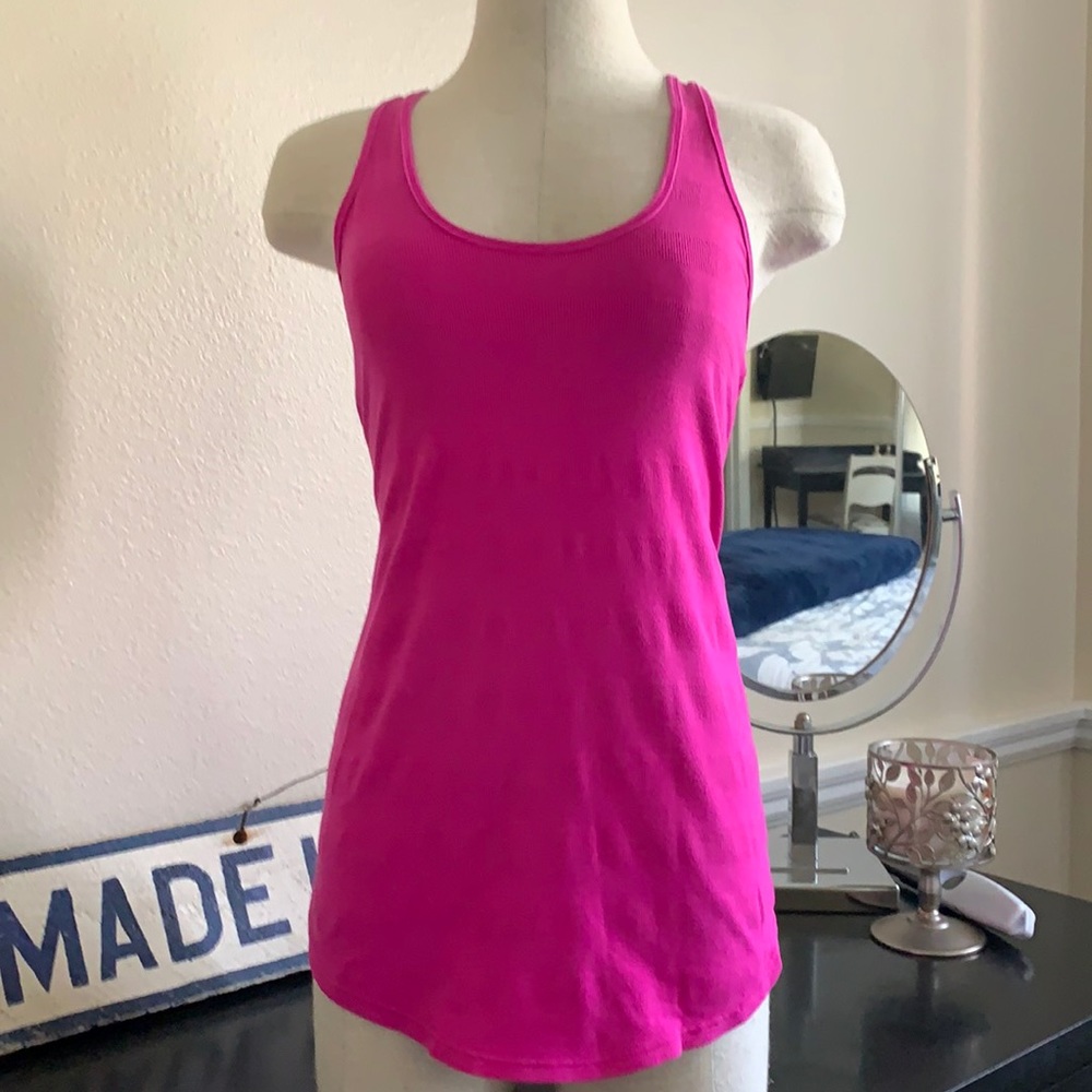 Lululemon hot pink tank. Size 6.